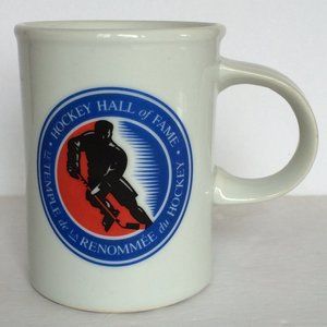 Hockey Hall of Fame HHOF Coffee Mug White French English Danesco Ceramic 8 oz